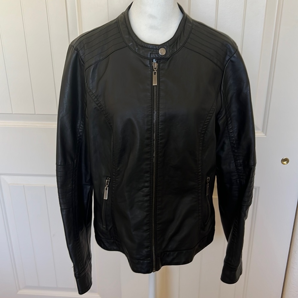 Woman’s Apt. 9 Faux-Leather Jacket in L